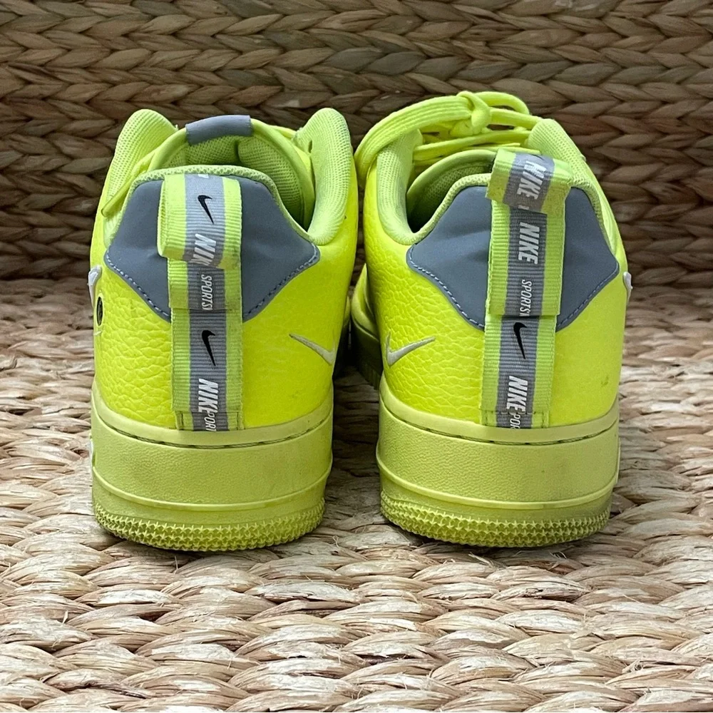 Nike Air Force 1 Utility Volt 2 Neon‎ Yellow Sneaker Shoes